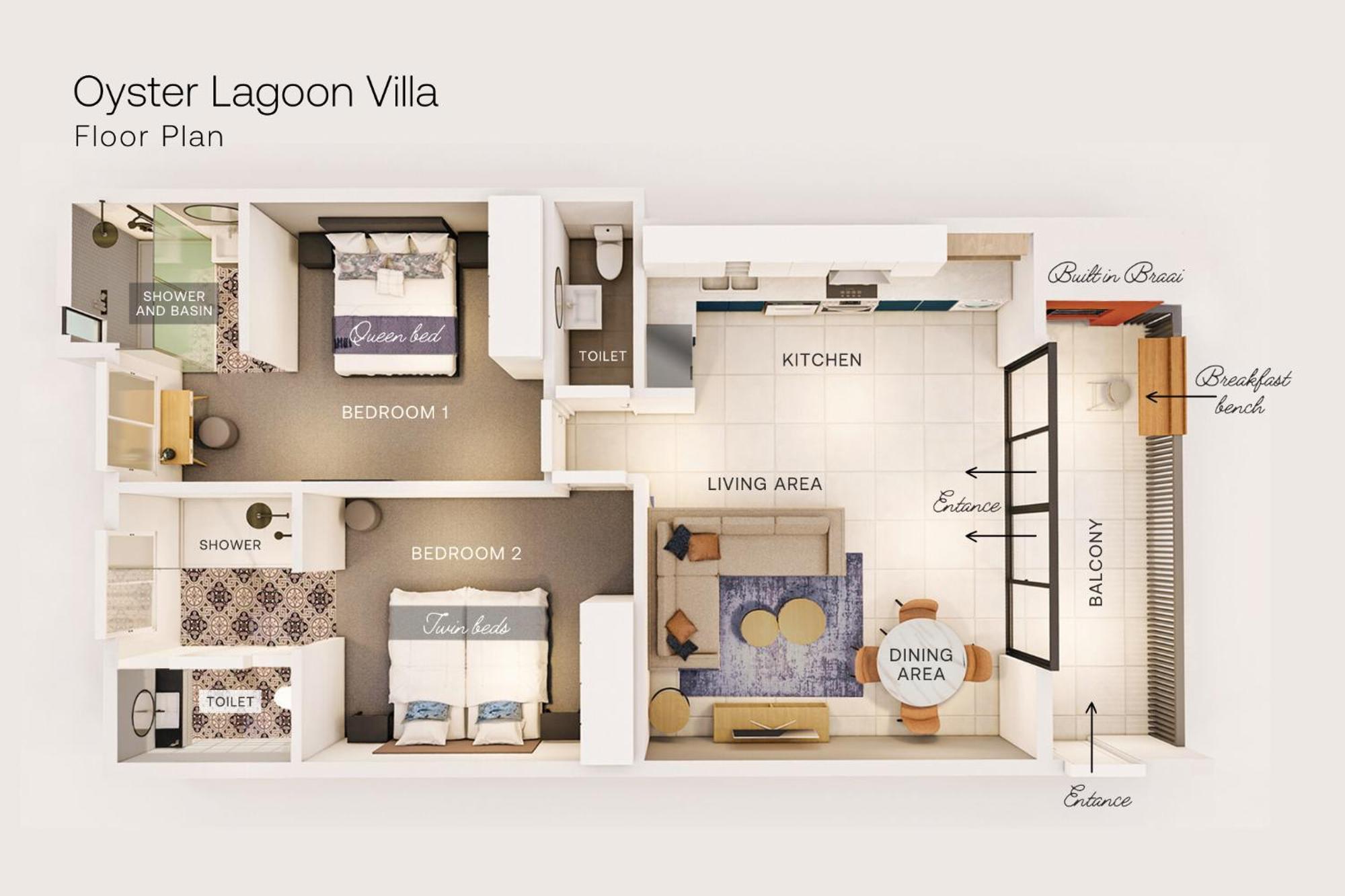 Oyster Lagoon Villa - Luxurious 2 Bed Apartment In Книсна Екстер'єр фото